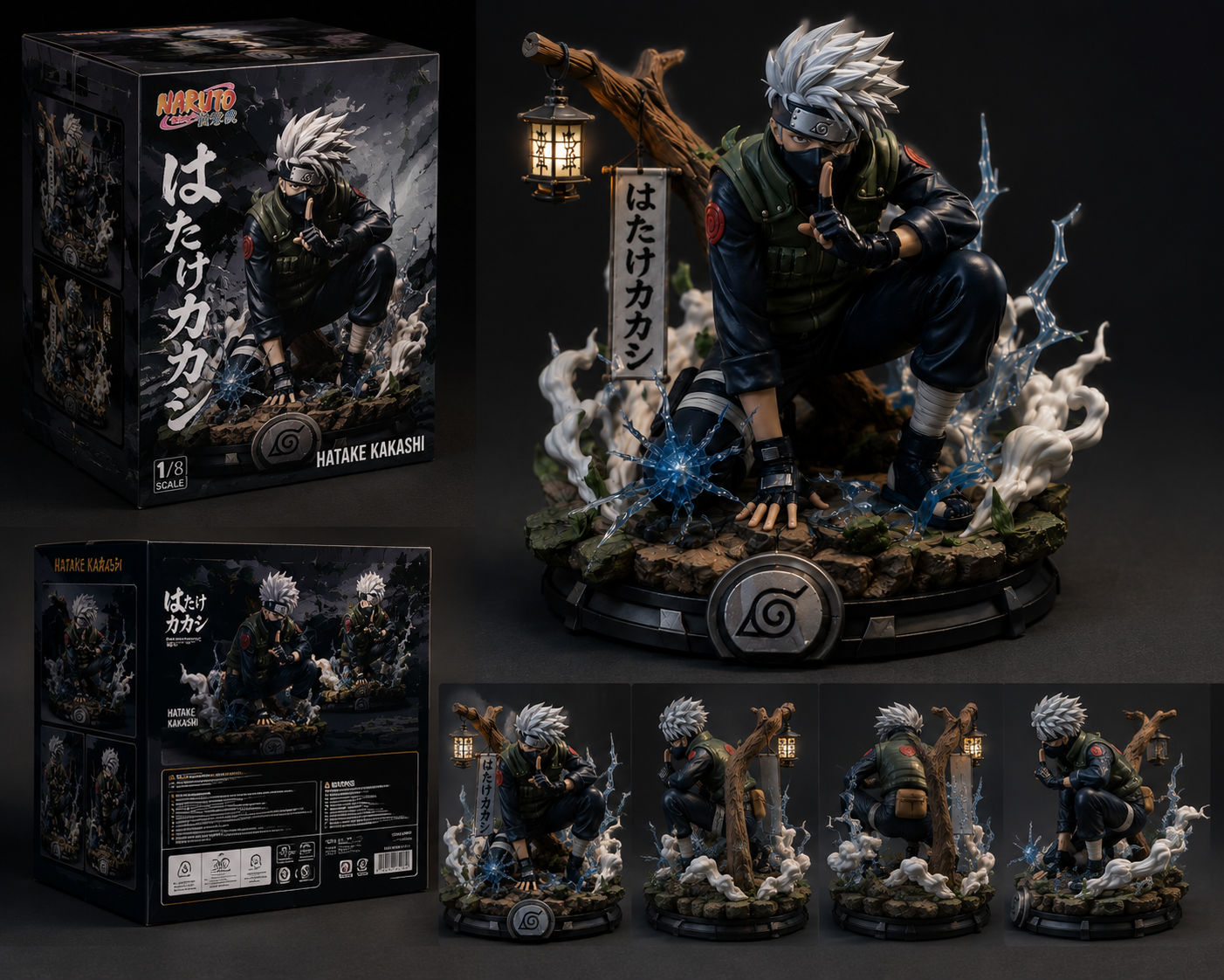 Mô Hình Anime Kakashi Hatake Naruto Decor PVC Cao Cấp – Figure Anime Trang Trí Gaming Setup
