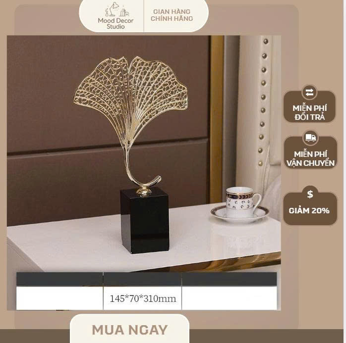 Mô hình trang trí lá bạch quả đơn giản - Ảnh 5